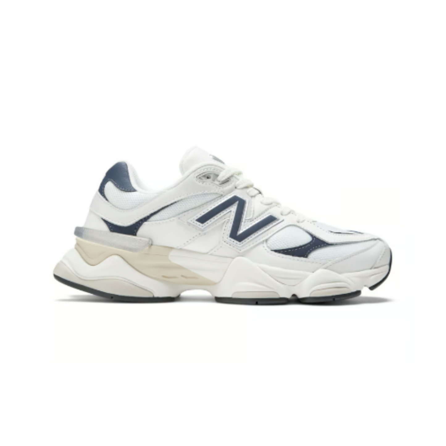 New Balance 9060 White & Navy Blue