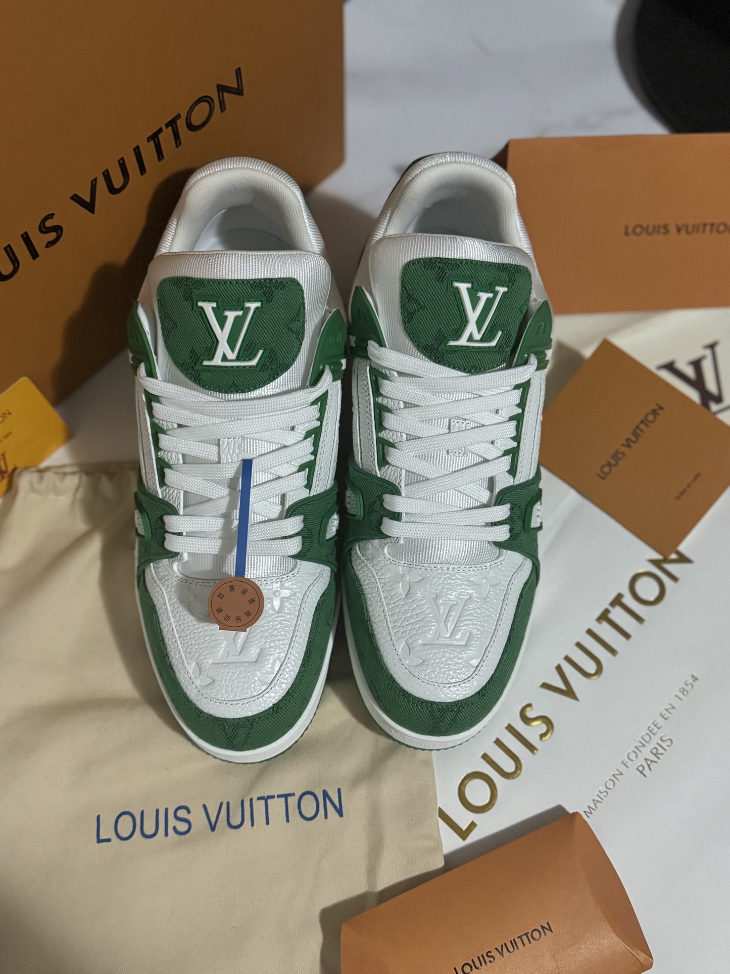 Louis Vuitton Trainer Sneakers Green