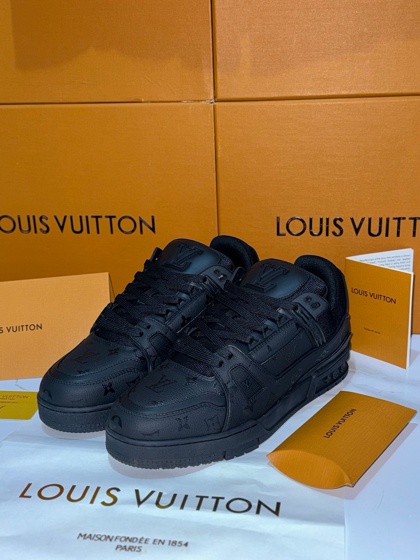 Louis Vuitton Trainer Sneakers Black