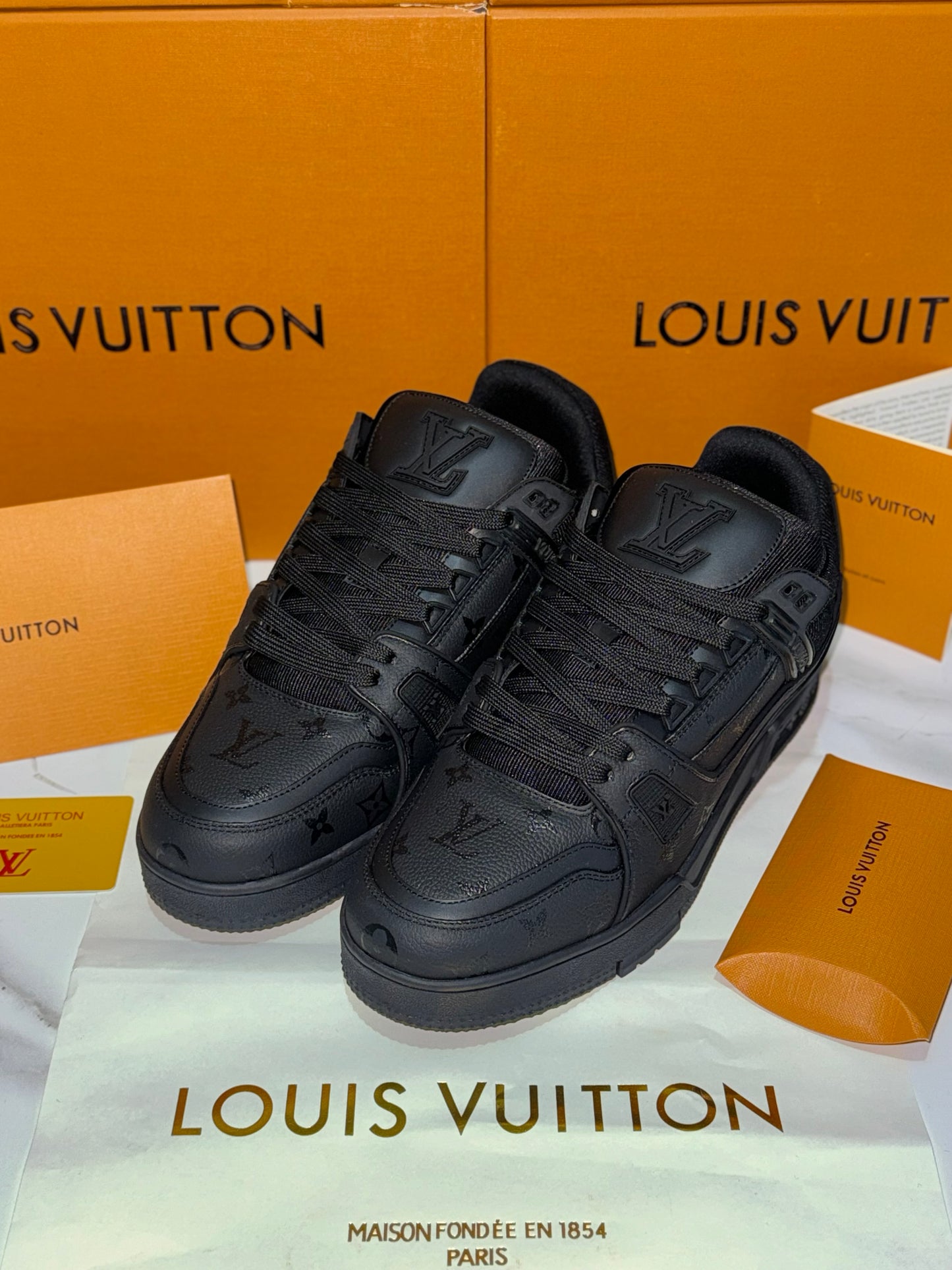 Louis Vuitton Trainer Sneakers Black