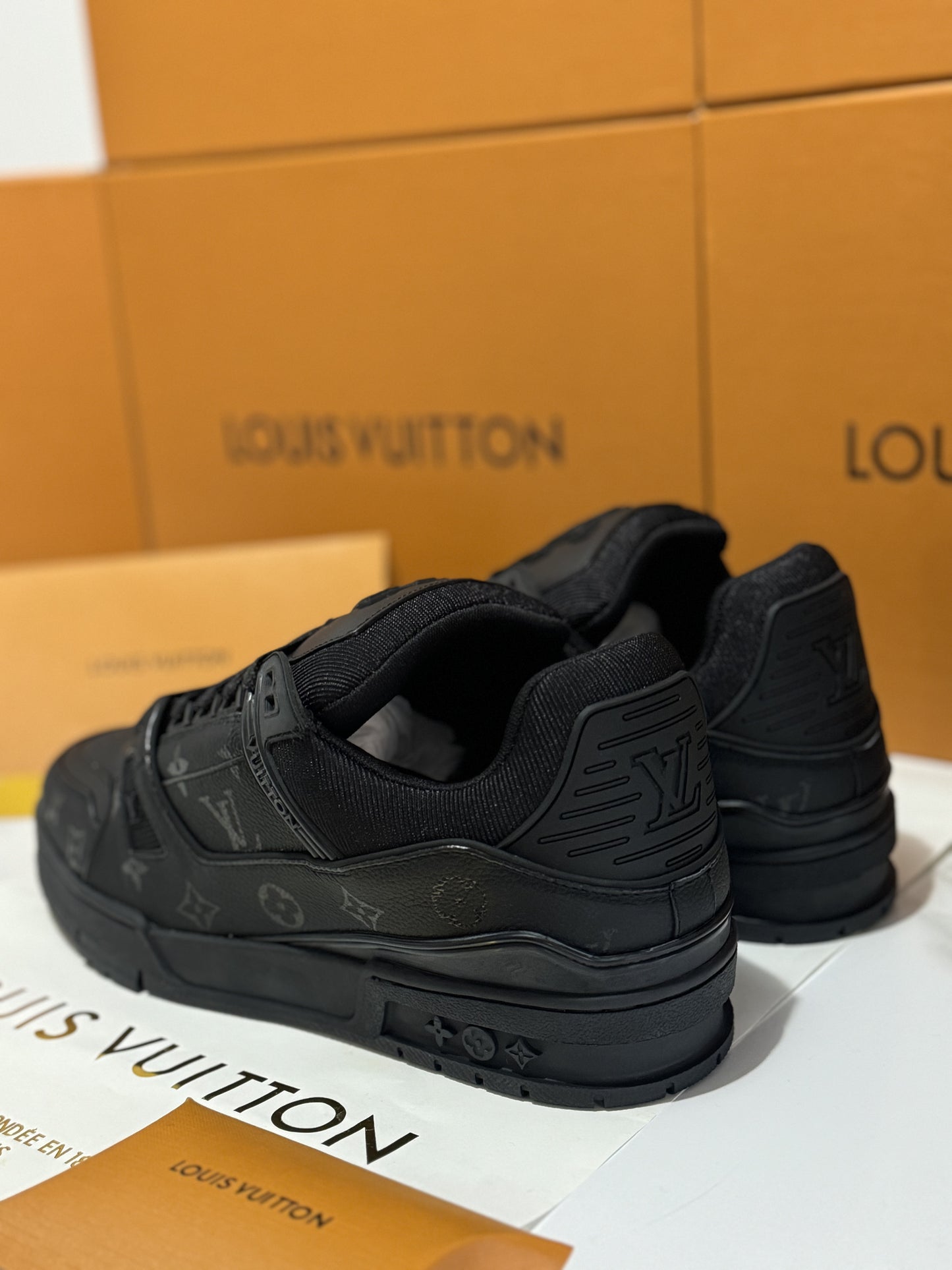 Louis Vuitton Trainer Sneakers Black