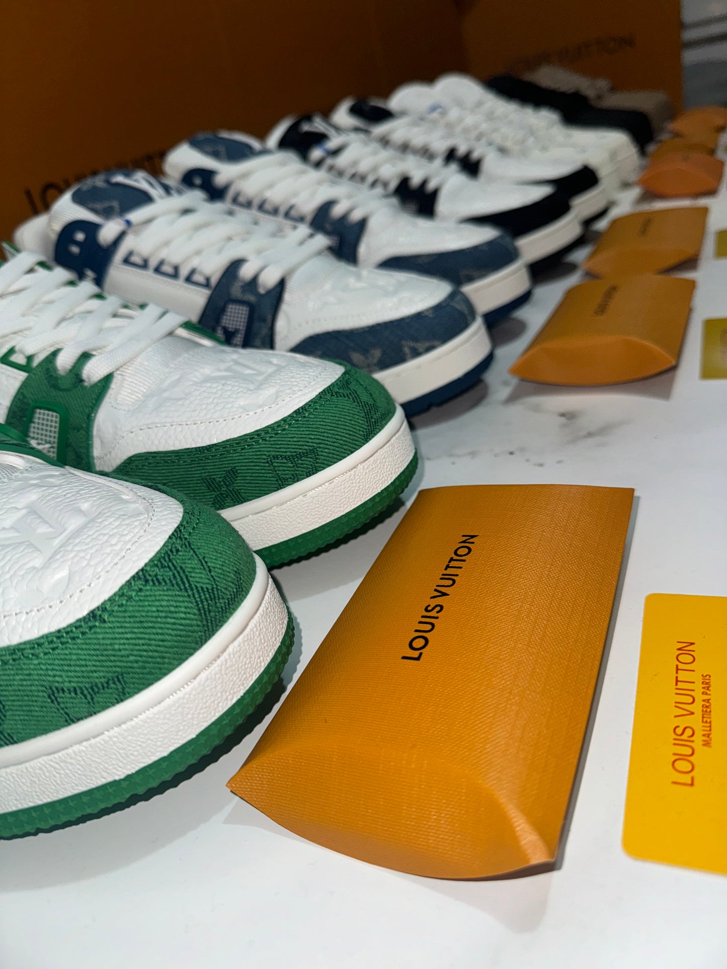 Louis Vuitton Trainer Sneakers Black & White