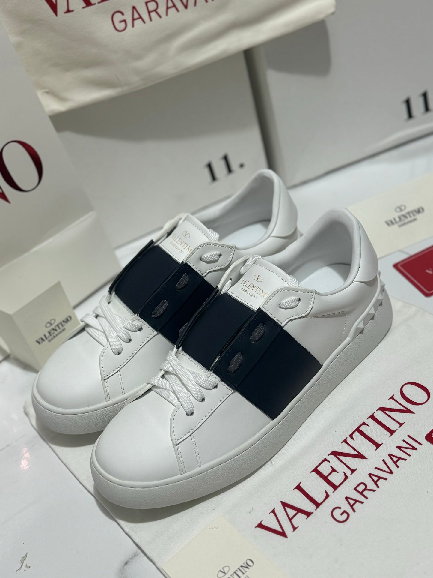 Valentino Garavani Calfskin Open Sneakers