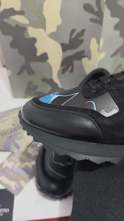 Valentino Garavani Rockrunner Camouflage Blue