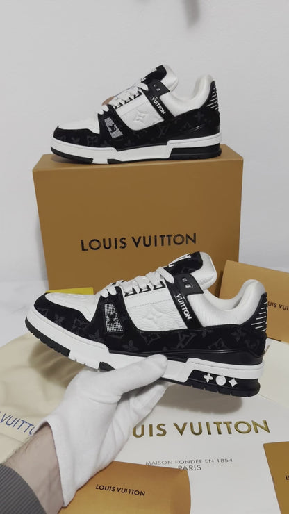 Louis Vuitton Trainer Sneakers Black & White