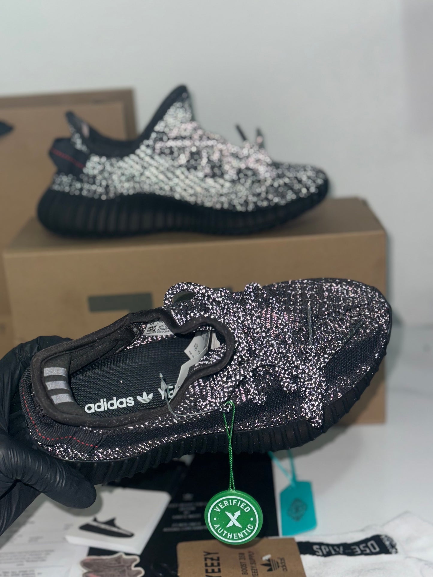 Adidas Yeezy Boost 350 "Static Black Reflective"