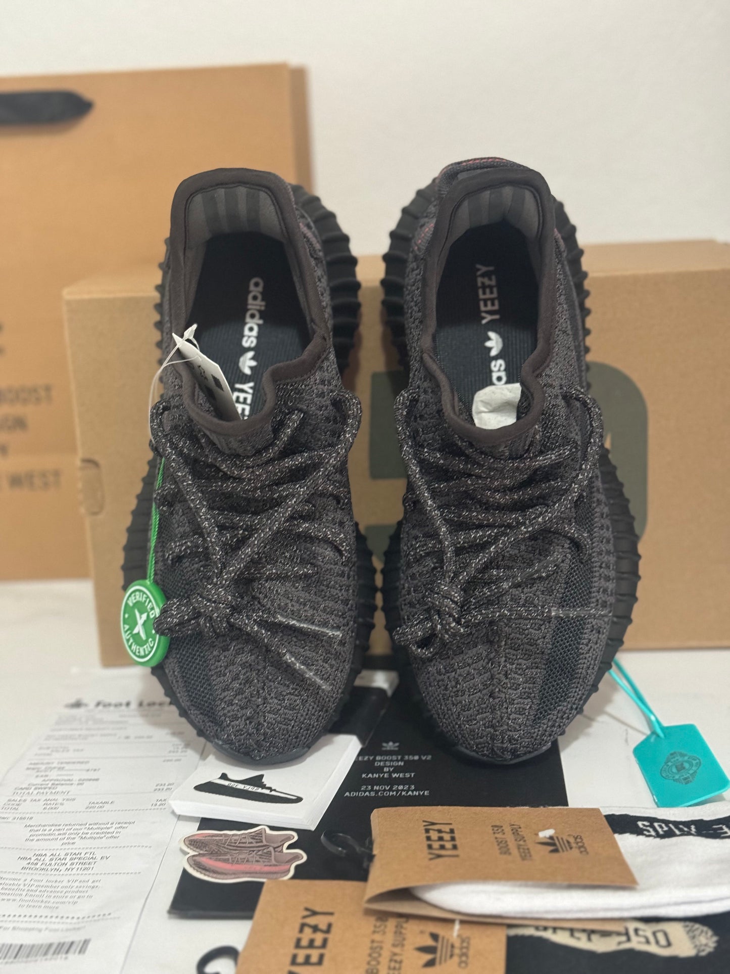 Adidas Yeezy Boost 350 "Static Black Reflective"