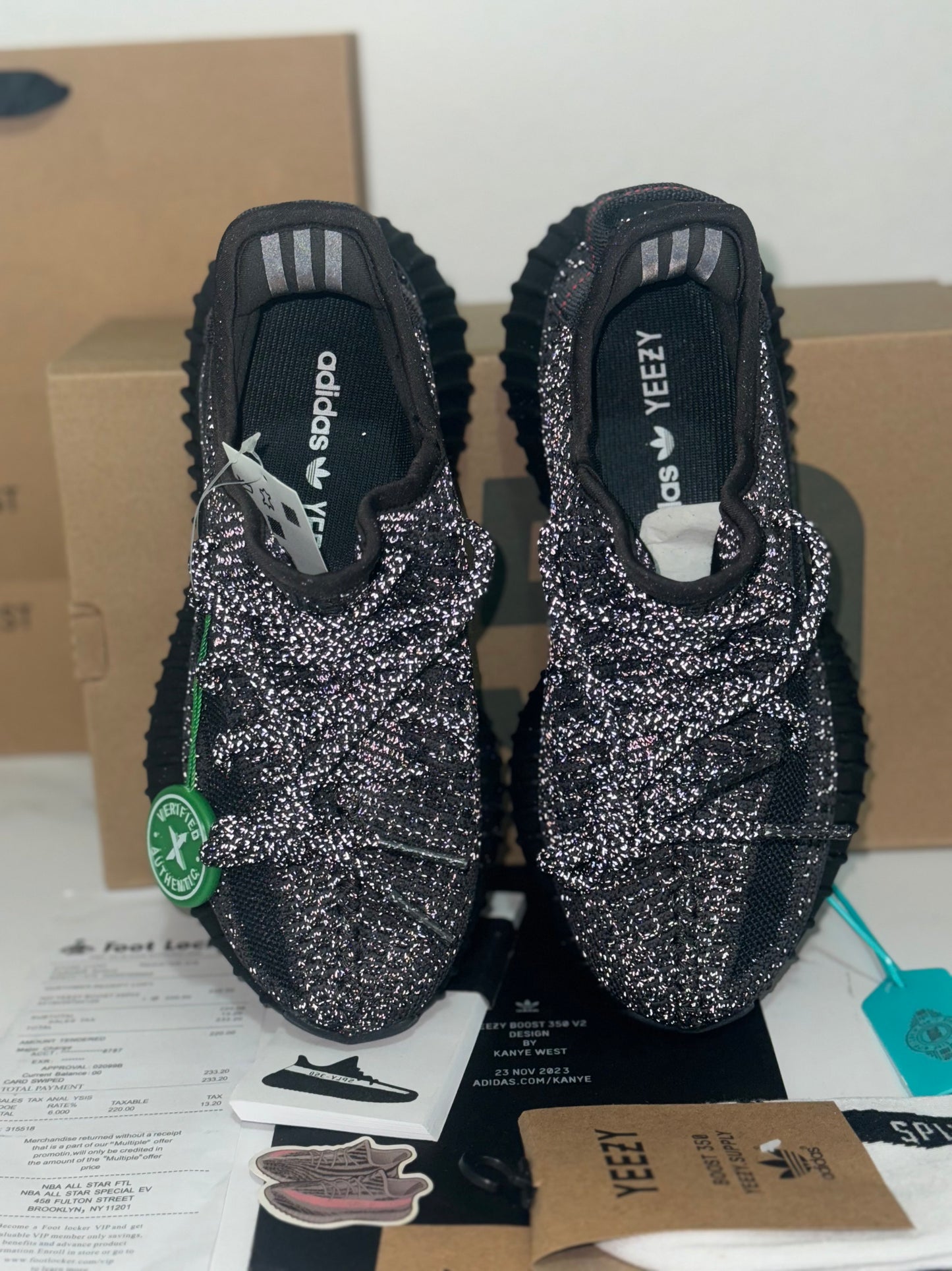 Adidas Yeezy Boost 350 "Static Black Reflective"